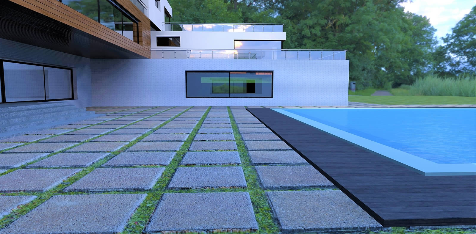 Concrete Pavers & Turf